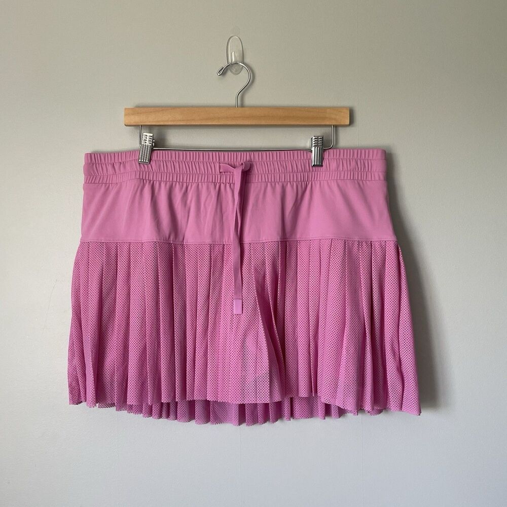 JoyLab Pleated Athletic Skort Skirt Tennis Golf Performance Pink Women's XXL